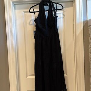 White House Black Market Black Backless Dress